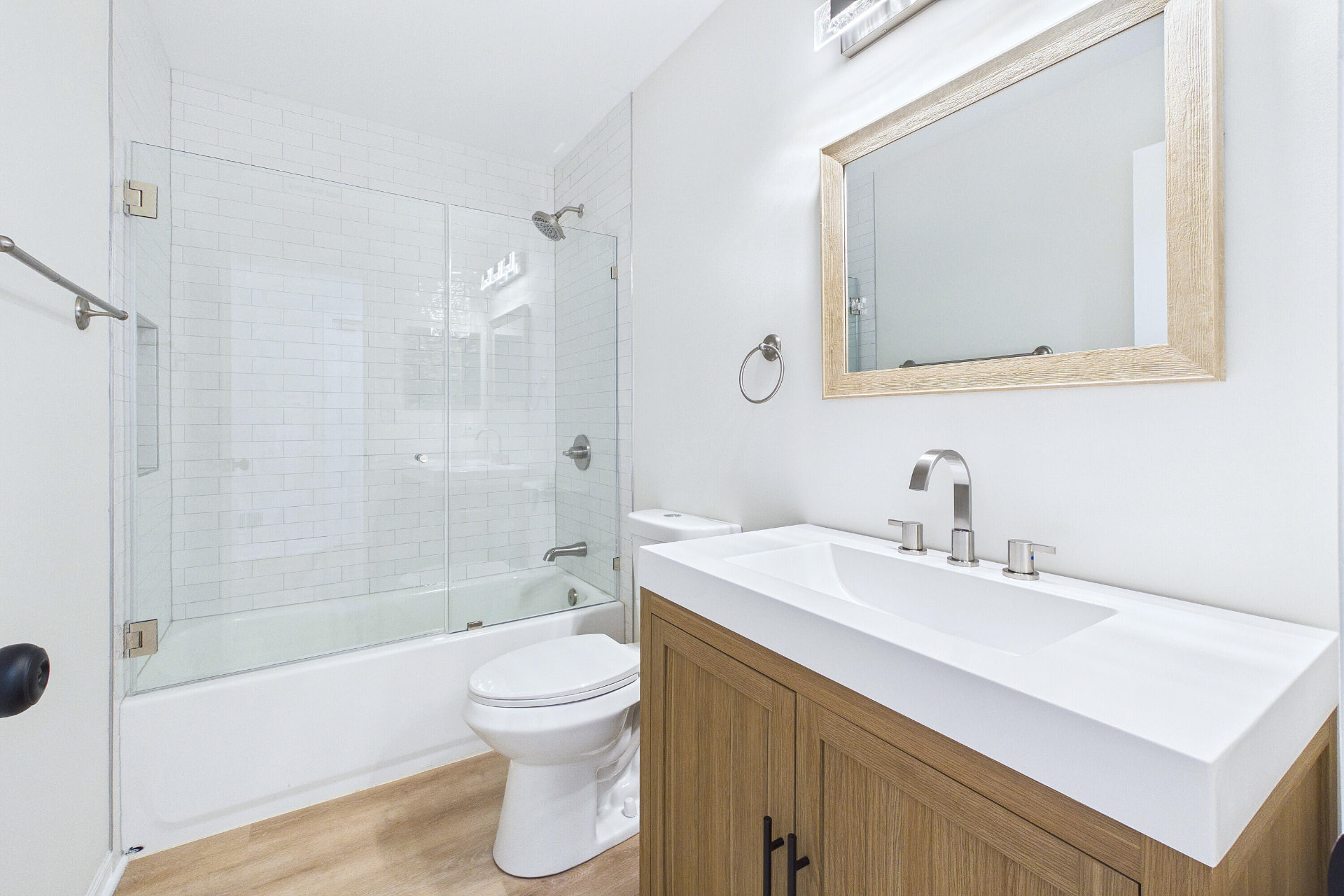 Charlotte after photo: Bath with tub & shower