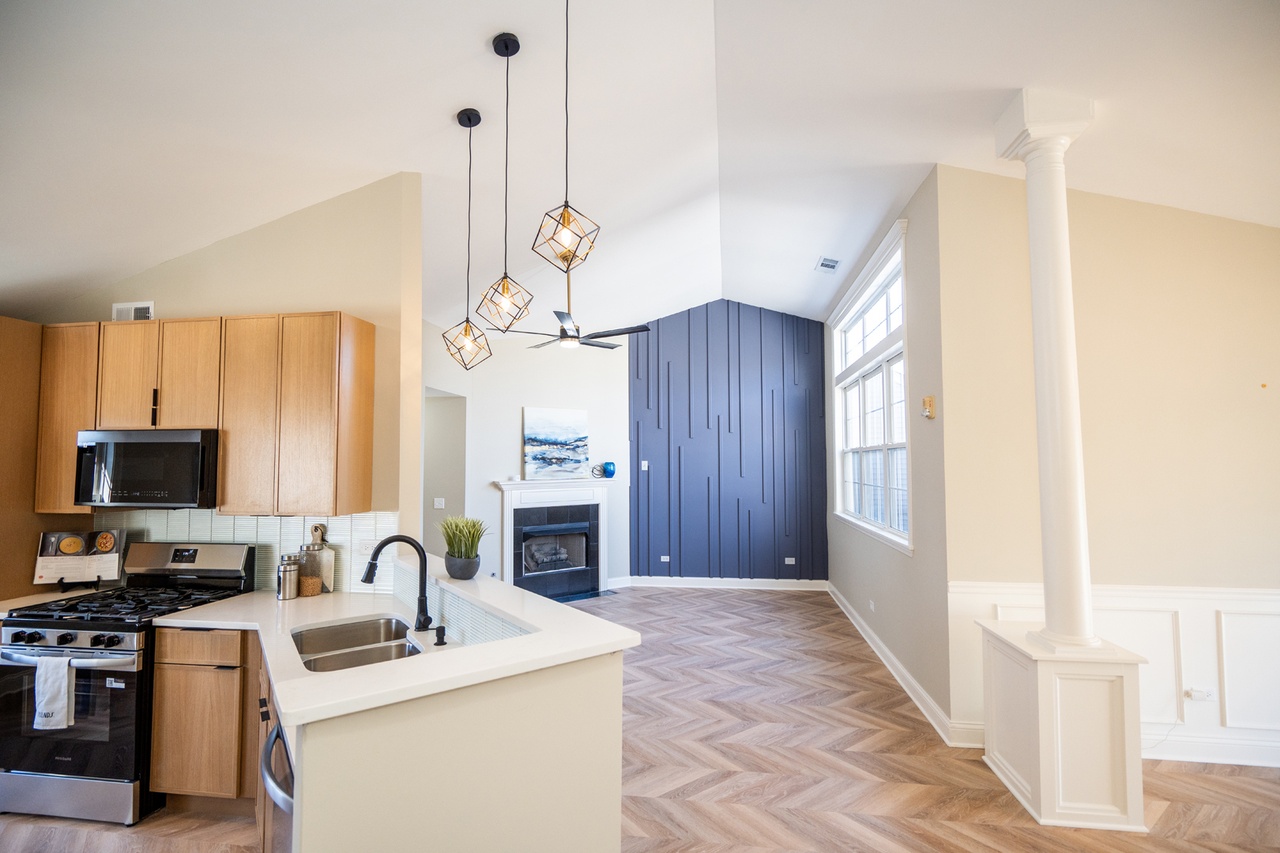 Rutland after photo: Kitchen & living space