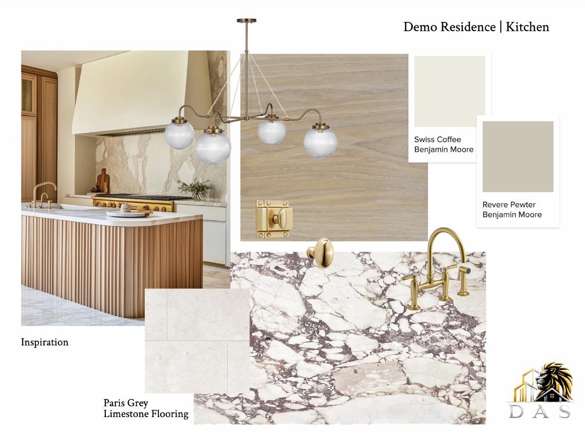 Sample kitchen selection board, page 1 of 8