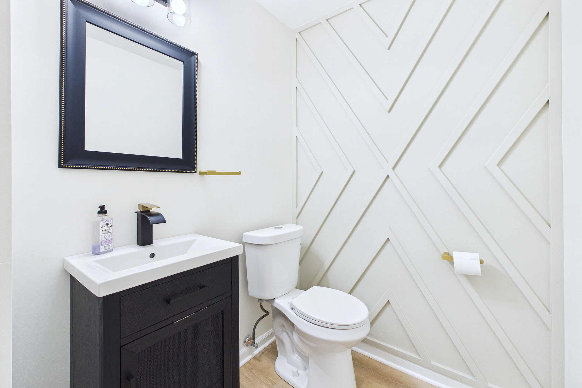 Charlotte after photo: Powder room