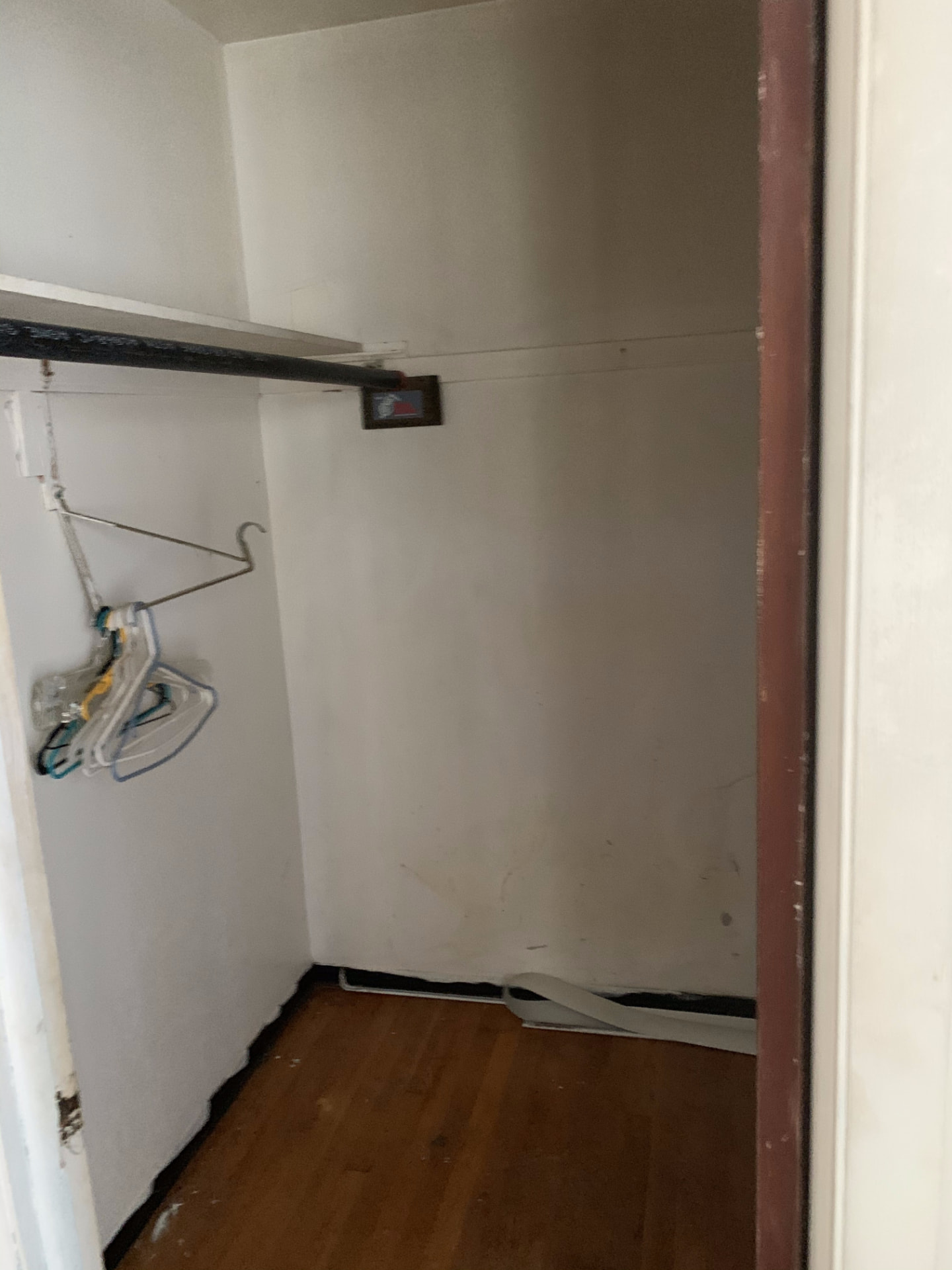 Wood before photo: Original closet