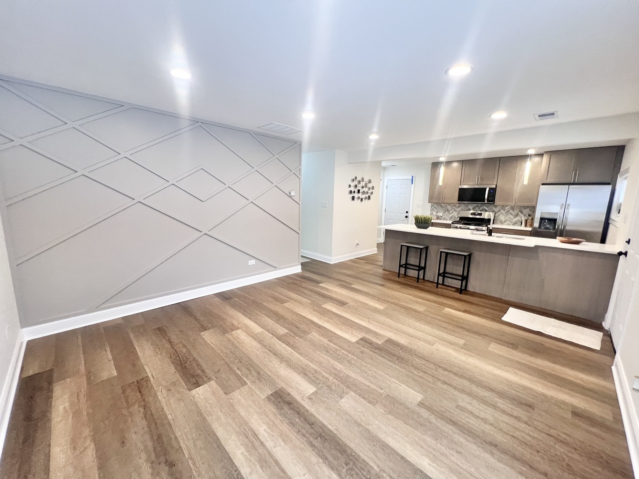 Winchester after photo: Open living & kitchen