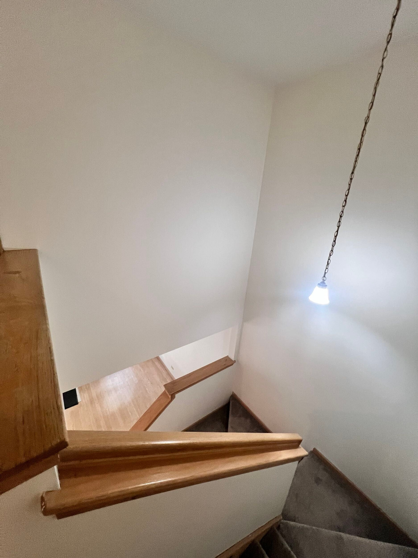 Charlotte before photo: Stairwell & upper landing
