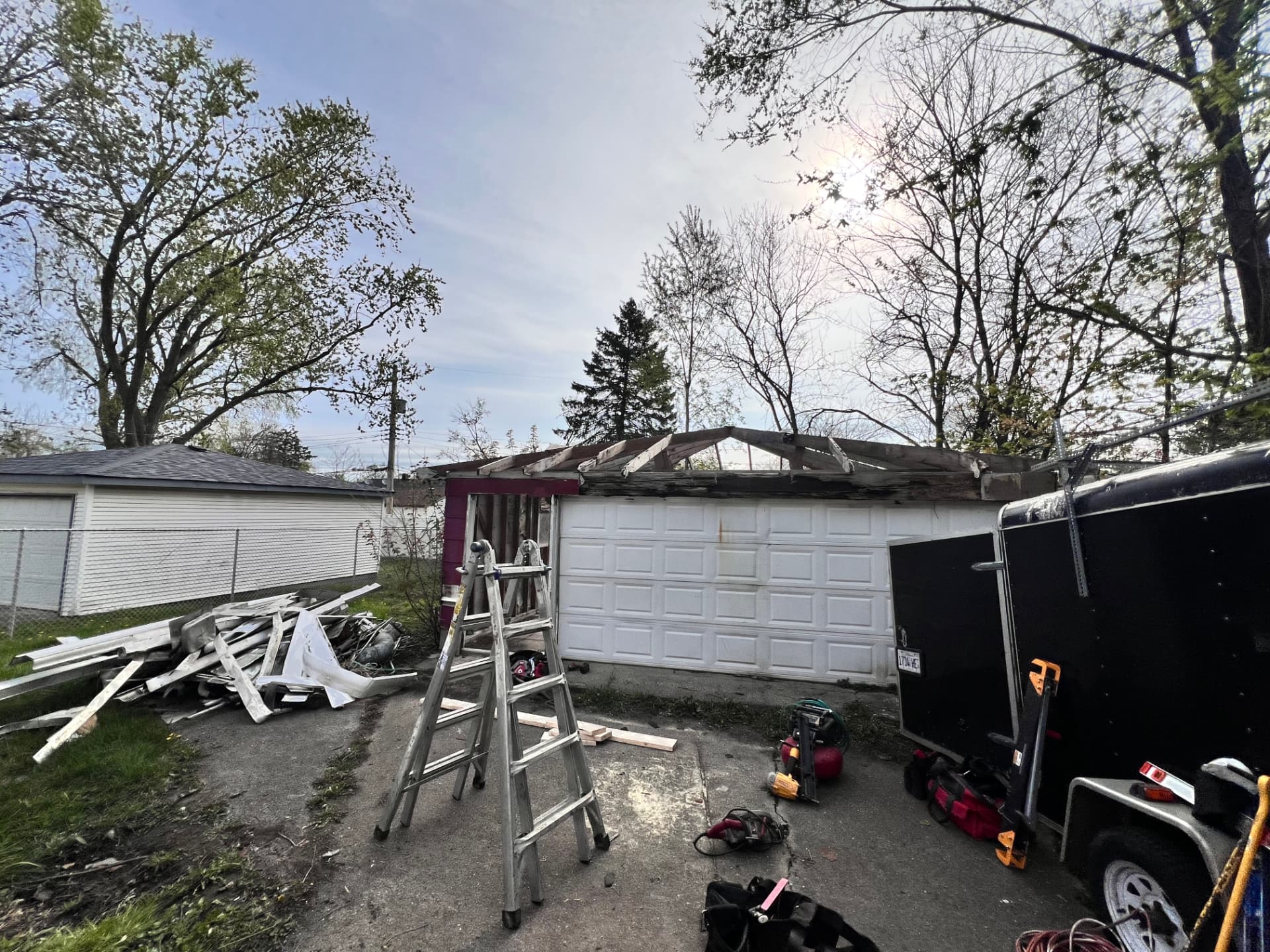 Winchester before photo: Original garage