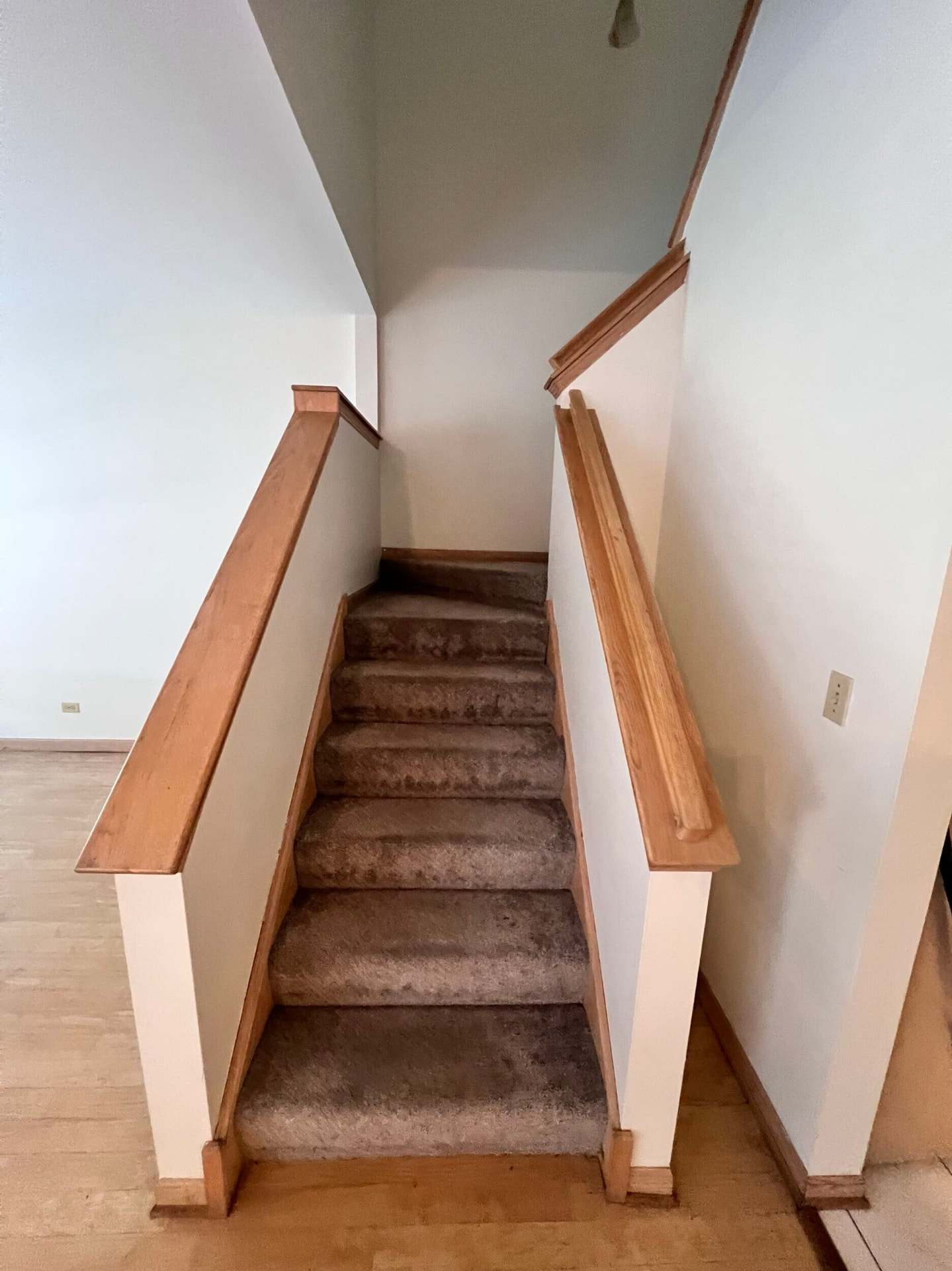 Charlotte before photo: Staircase